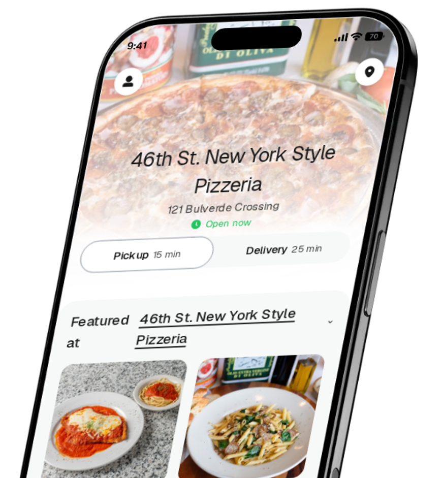 46th St. New York Style Pizzeria app preview
