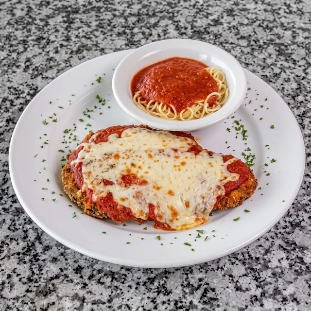 Eggplant Parmigiana.