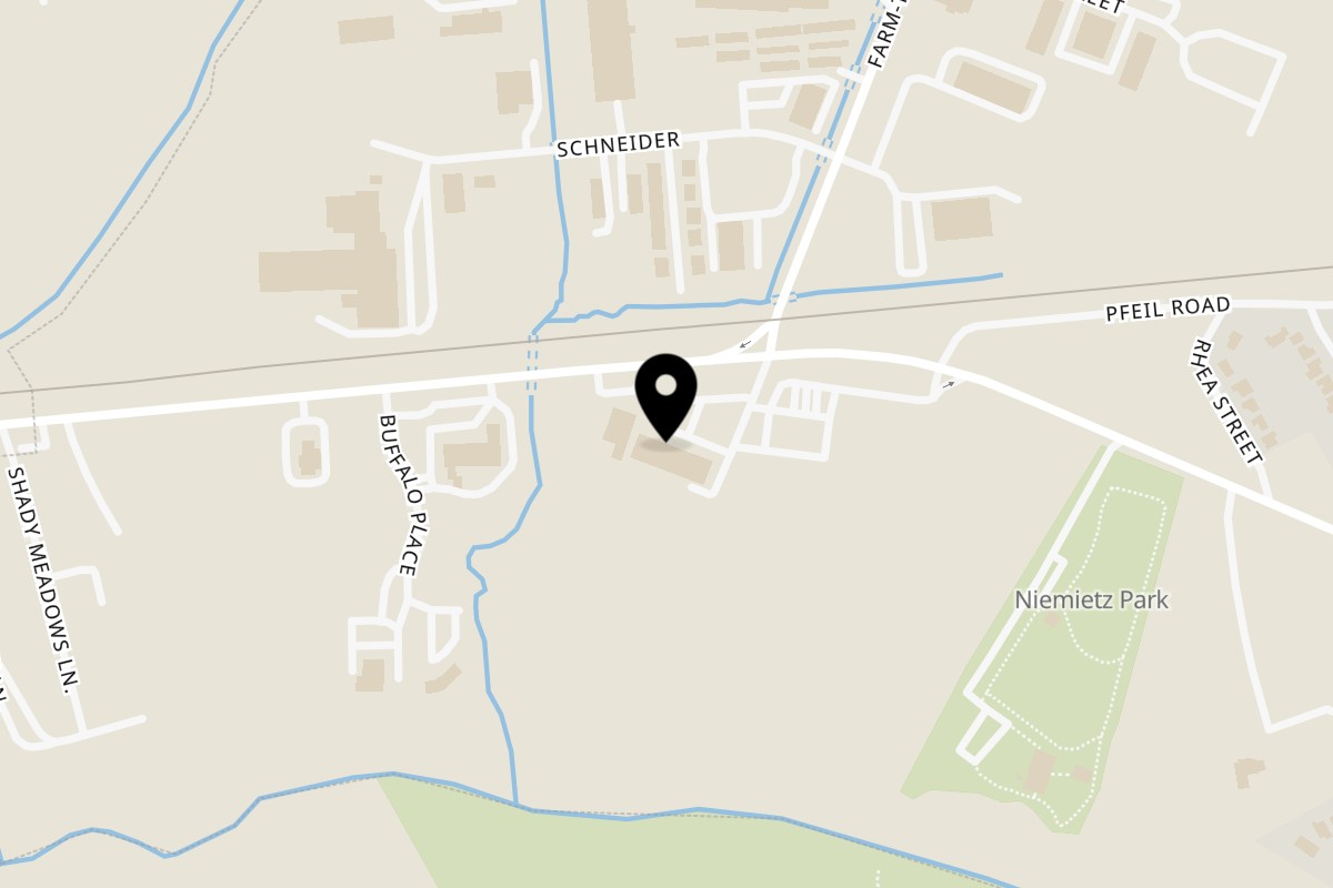 Map showing the location of 46th St. New York Style Pizzeria Cibolo on 646 FM78 in Cibolo